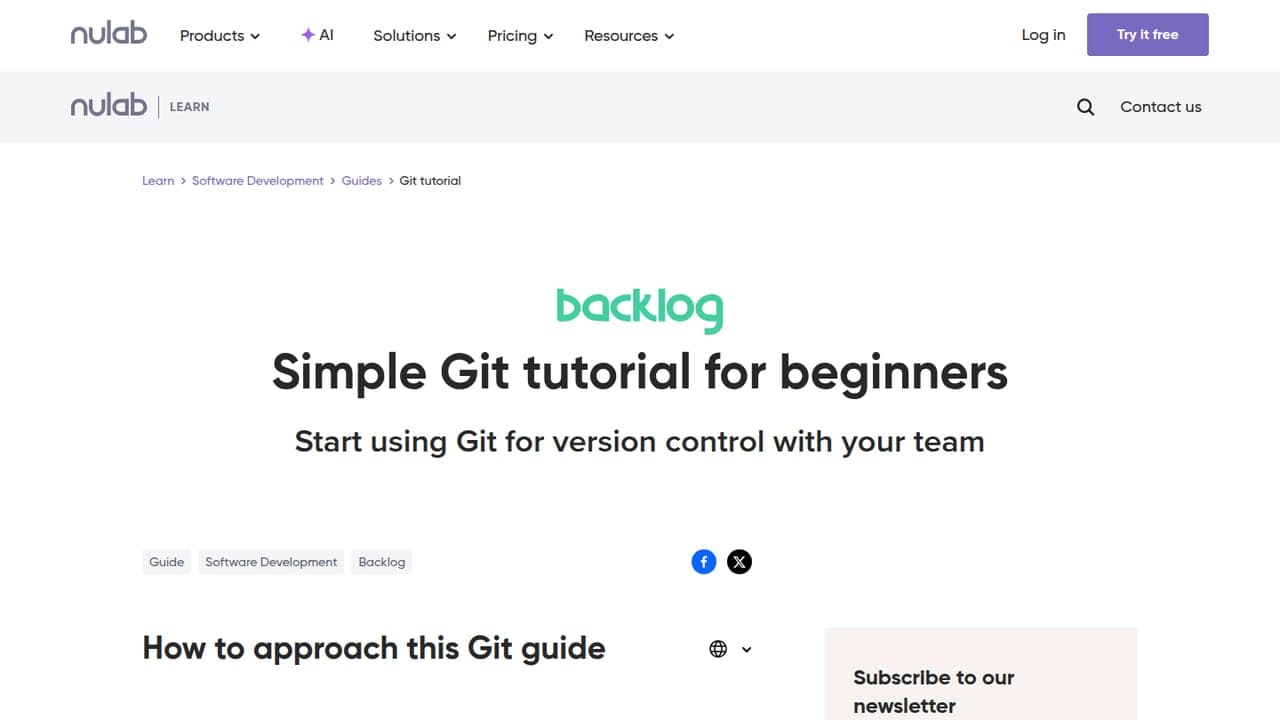 Git Tutorial | Backlog