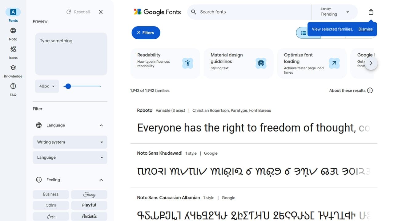 Google Fonts
